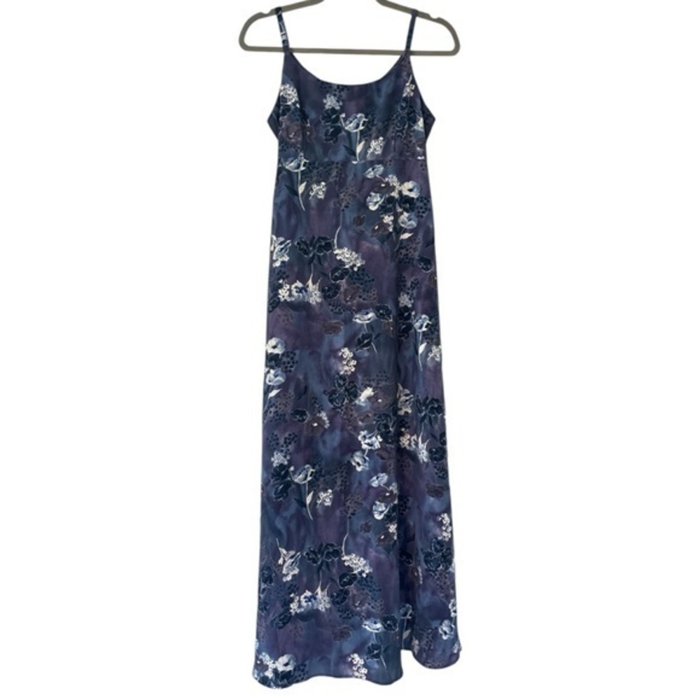 All That Jazz Vintage 90s Y2K Cami Slip On Floral Maxi Dress in Dark Florals 7/8